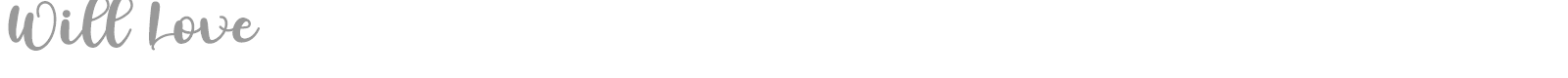 Will Love font preview